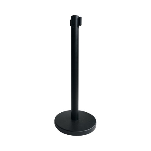 Potelet Sangle Enrouleur Noir